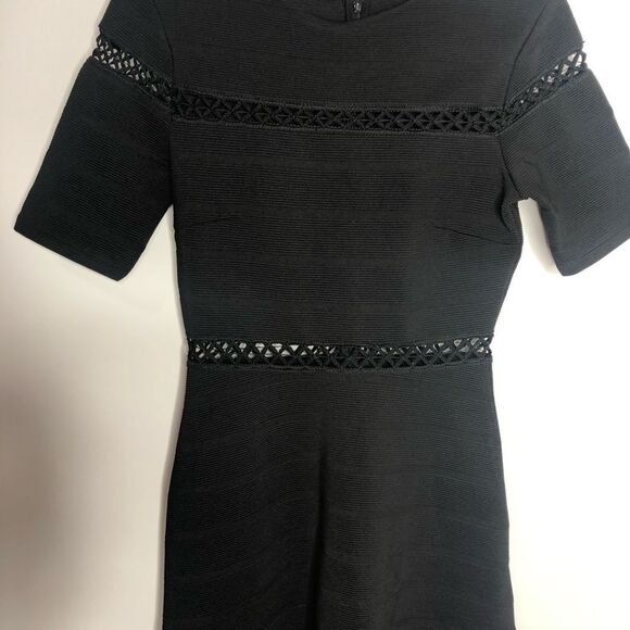TopShop Black Cut Out A Line Dress - Picture 5 of 13